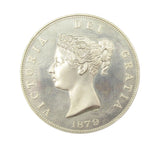 Victoria 1879 Silver Fantasy Pattern Crown - UNC