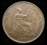 Victoria 1880 Penny - Freeman 101 - GEF