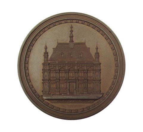 1880 City Of London School New Buildings 45mm Medal