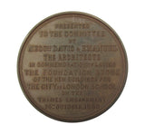 1880 City Of London School New Buildings 45mm Medal