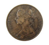 Victoria 1881 H Penny - Freeman 108 - VF