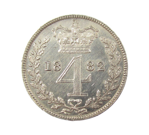 Victoria 1882 Maundy Fourpence - EF
