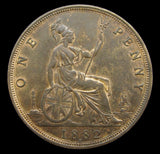 Victoria 1882 H Penny - A/UNC