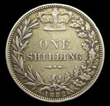 Victoria 1882 Shilling - VF