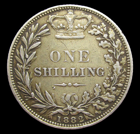 Victoria 1882 Shilling - VF
