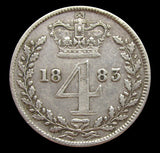 Victoria 1883 Maundy Fourpence - VF