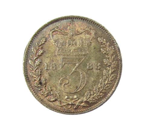 Victoria 1883 Threepence - GEF