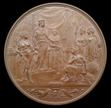 1884 Guildhall New Council Chamber Cased Bronze Medal - By Wyon