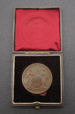1884 International Health Exhibition Cased Bronze Medal - By Wyon