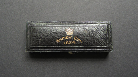 1884 Dated Hard Case For 4 Coin Maundy Set