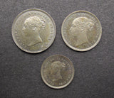 Victoria 1884 Partial Maundy Set - UNC