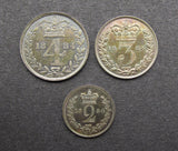 Victoria 1884 Partial Maundy Set - UNC