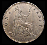 Victoria 1884 Penny - EF