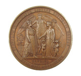 1874 Russian Emperor Alexander II Visit To London 77mm Medal - By Wiener