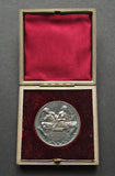 1885 International Inventions Exhibition 45mm Silver Cased Medal - By Wyon