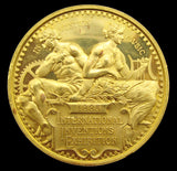1885 International Inventions Exhibition 45mm Gold Medal - NGC MS61