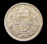 Victoria 1885 Maundy Penny - GEF