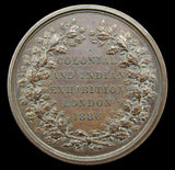 1886 Colonial & Indian Exhibition London 52mm Medal - By Wyon