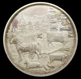 1886 Doncaster Agricultural Society 47mm Silver Medal - By Ottley