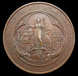 1886 Liverpool International Exhibition 51mm Bronze Medal - By Elkington