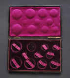 1887 Embossed Hard Case For 11 Coin Proof Set - Five Pound To Threepence