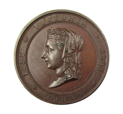 1887 Golden Jubilee Arthur Hill Mayor 39mm Bronze Medal