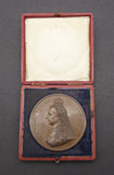 1887 Victoria Jubilee 77mm Bronze Medal By Boehm - Cased