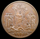 1887 Victoria Jubilee 77mm Bronze Medal By Boehm - Cased