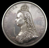 1887 Victoria Jubilee 77mm Silver Medal - By Boehm