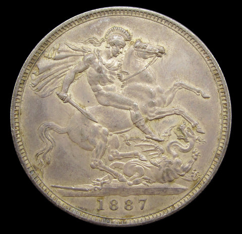 Victoria 1887 Crown - GVF