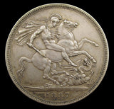 Victoria 1887 Crown - VF