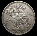 Victoria 1887 Crown - GVF