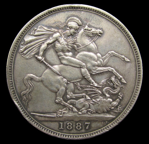 Victoria 1887 Crown - GVF