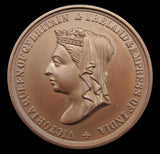 Victoria 'Born 1819 Crowned 1838' 38mm Bronze Medal - GEF