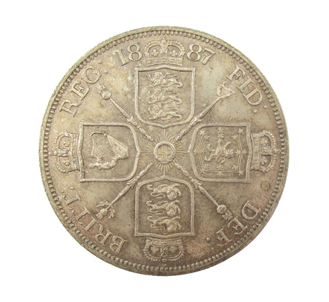 Victoria 1887 Double Florin - EF