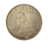 Victoria 1887 Double Florin - GEF