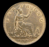 Victoria 1887 Farthing - GEF