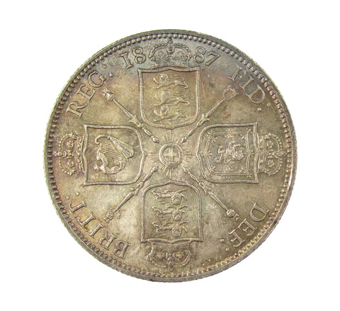 Victoria 1887 Florin - A/UNC