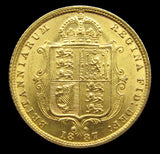 Victoria 1887 Gold Half Sovereign - GEF