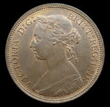 Victoria 1887 Halfpenny - Freeman 358 - EF