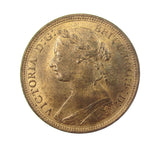 Victoria 1887 Halfpenny - A/UNC