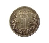 Victoria 1887 Maundy Penny - A/UNC
