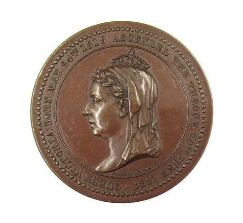 1887 Golden Jubilee Lancaster 37mm Bronze Medal - By Pinches