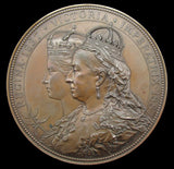 1887 Golden Jubilee 77mm Bronze Medal By Scharff - Cased
