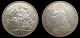 Victoria 1887 Cased Specimen Set - Crown to Threepence