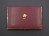 Victoria 1887 Cased Specimen Set - Crown to Threepence