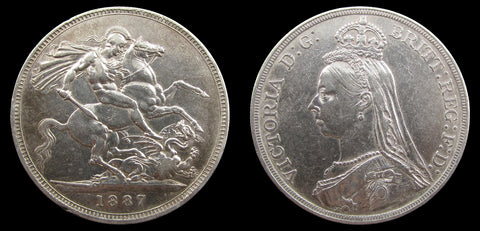 Victoria 1887 Specimen Set - Crown to Threepence