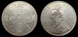 Victoria 1887 Cased Specimen Set - Crown to Threepence