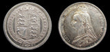 Victoria 1887 Specimen Set - Crown to Threepence