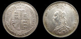 Victoria 1887 Cased Specimen Set - Crown to Threepence